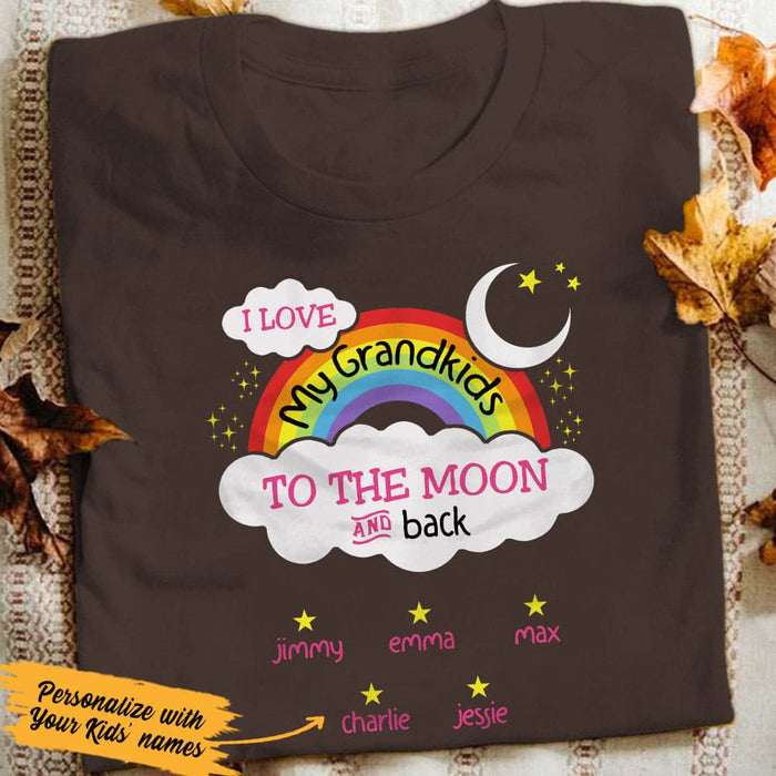 Personalized Grandma Love To The Moon T Shirt JN161 95O53 1