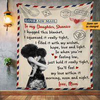 Personalized Daughter Letter Fleece Blanket AG53 85O47 thumb 1