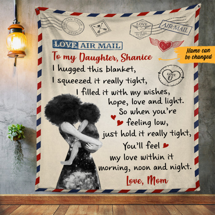 Personalized Daughter Letter Fleece Blanket AG53 85O47 1