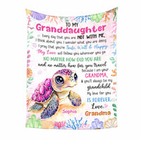 Personalized Gift For Granddaughter My Love Is For You Forever Blanket 32025 thumb 1