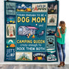 Camping Queen Dog Mom Fleece Blanket JN293 81O57 1