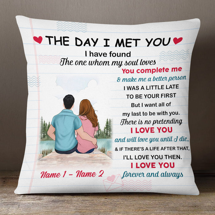 Personalized Letter To My Lover Couple Pillow MR21 73O53 (Insert Included) 1