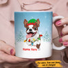 Personalized Boston Terrier Dog Christmas Light Mug OB261 95O47 1
