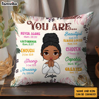 Personalized I Am Daughter Affirmation Pillow 30940 thumb 1