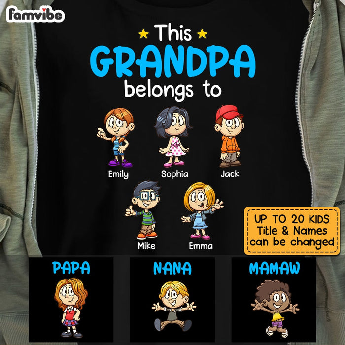 Personalized This Grandpa Belongs Shirt - Hoodie - Sweatshirt OB254 36O53 1