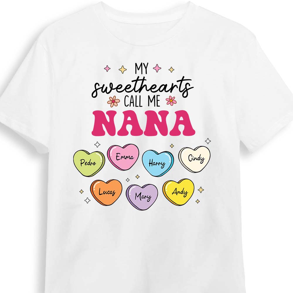 Personalized Gift For Grandma My Sweethearts Call Me Nana Shirt Hoodie Sweatshirt 31707 Primary Mockup