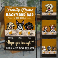 Personalized Dog Backyard Bar Gardening Flag OB233 30O60 thumb 1