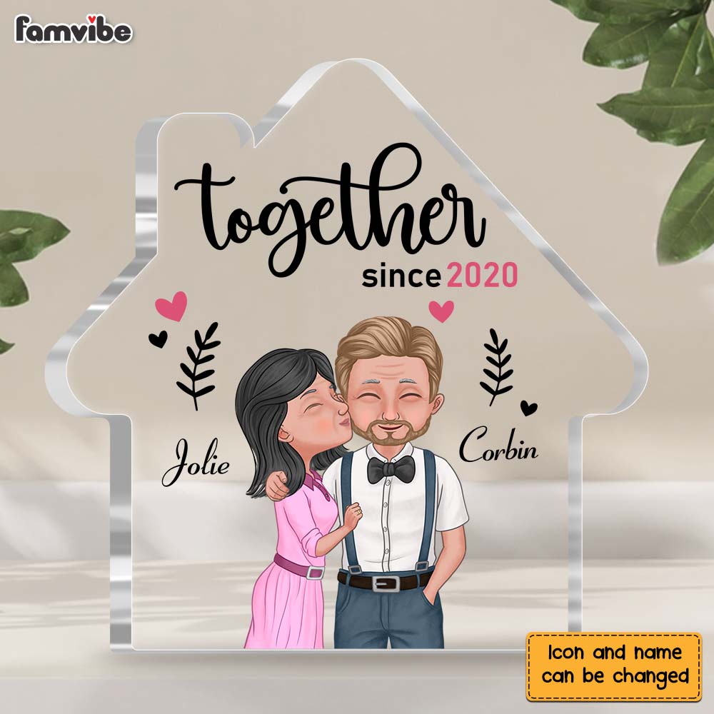Personalized Couple Together House Plaque 22845 Primary Mockup
