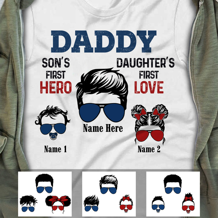 Personalized Dad Grandpa First Hero Love T Shirt AP293 30O57 1