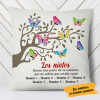 Personalized Spanish Abuela Butterfly Tree Grandma Pillow AP81 65O58 (Insert Included) thumb 1