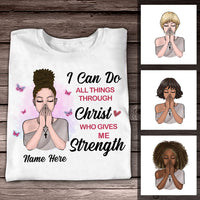 Personalized I Can Do All Things Through Christ T Shirt AG241 85O57 thumb 1