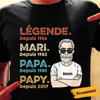 Personalized Legend French Husband Daddy Grandpa T Shirt JN234 25O47 thumb 1