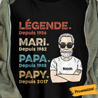 Personalized Legend French Husband Daddy Grandpa T Shirt JN234 25O47 thumb 1