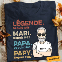 Personalized Legend French Husband Daddy Grandpa T Shirt JN234 25O47 thumb 1