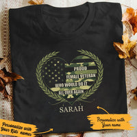 Personalized Female Veteran T Shirt JN43 95O65 thumb 1