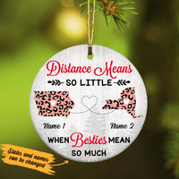Personalized Besties Mean Long Distance  Ornament SB2428 30O47 thumb 1