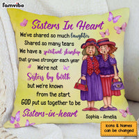 Personalized Gift For Friends Sisters In Heart Pillow 30857 thumb 1