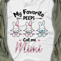 Personalized Grandma Favorite Peeps Easter T Shirt FB241 30O34 thumb 1