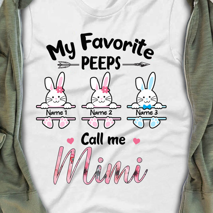 Personalized Grandma Favorite Peeps Easter T Shirt FB241 30O34 1