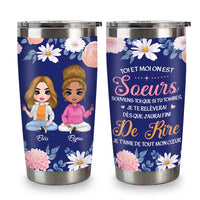 Personalized Gift For Friends Sister French Steel Tumbler 30939 thumb 1