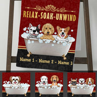 Personalized Dog Bath Towel  DB152 95O47 thumb 1