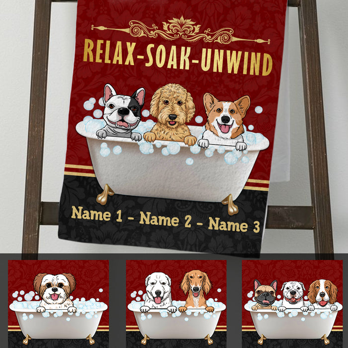 Personalized Dog Bath Towel  DB152 95O47 1