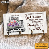 Personalized 20 Years Anniversary Couple Gift Key Holder 29035 thumb 1