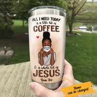 Personalized BWA Coffee Jesus Steel Tumbler AG273 85O58 thumb 1