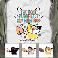 Personalized Purrfect Cat Mom Ever T Shirt MR191 67O53 thumb 1
