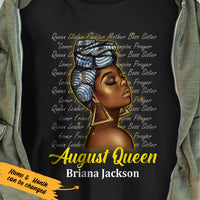 Personalized BWA August Queen T Shirt JL133 30O47 thumb 1