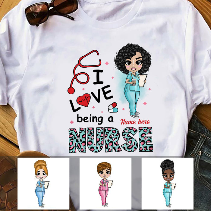 Personalized Love Being A Nurse T Shirt JN304 95O36 1