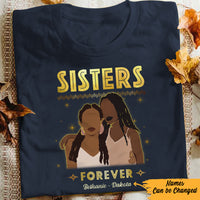 Personalized Sisters Forever BWA Friends T Shirt JL302 28O57 thumb 1