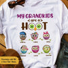 Personalized Grandma Owl White T Shirt JN174 85O58 thumb 1