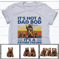 Personalized Bear Dad Bod Father Figure T Shirt AP225 65O60 thumb 1
