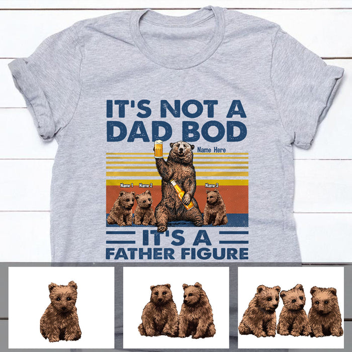 Personalized Bear Dad Bod Father Figure T Shirt AP225 65O60 1