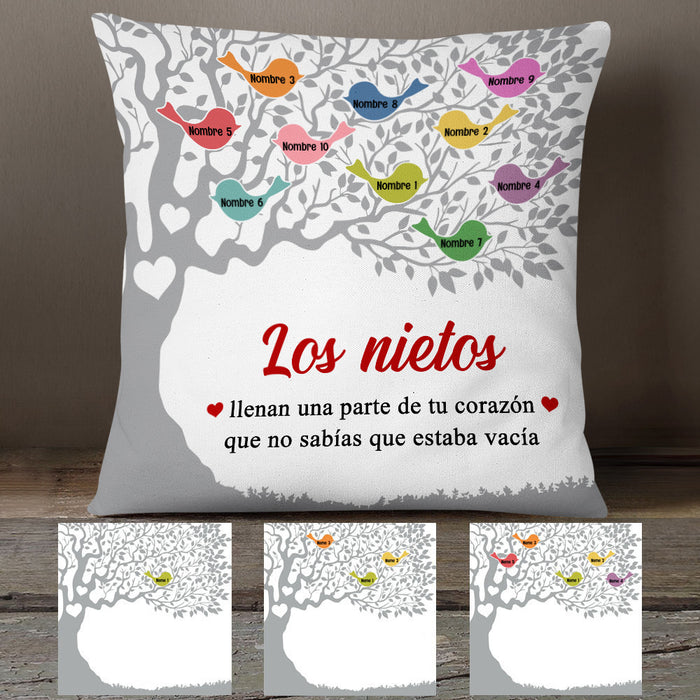 Personalized Spanish Mamá Abuela Family Tree Mom Grandma Pillow AP72 65O53 (Insert Included) 1