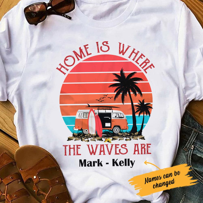 Personalized Surfing White T Shirt JN152 74O53 1