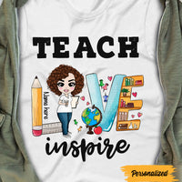 Personalized Teacher Love T Shirt JL61 30O47 thumb 1