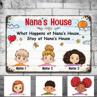 Personalized Nana Grandma Metal Sign JL72 30O36 thumb 1