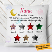 Personalized Mom Grandma Star Pillow MR185 26O58 (Insert Included) thumb 1