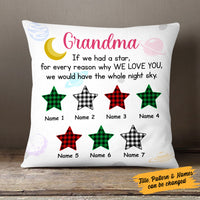 Personalized Mom Grandma Star Pillow MR185 26O58 (Insert Included) thumb 1
