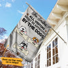 Personalized Visitors Approved By The Dogs Garden Flag JL66 65O57 thumb 1