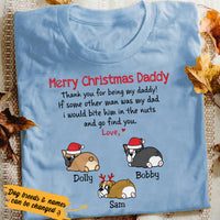 Personalized Dear Dog Dad Christmas T Shirt OB227 30O57 thumb 1