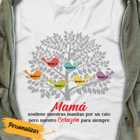 Personalized Spanish Mamá Abuela Tree Mom Grandma T Shirt AP154 65O36 thumb 1