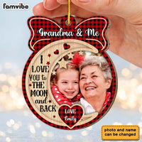 Personalized Gift For Grandma Nana And Me Upload Photo Ornament 29850 thumb 1