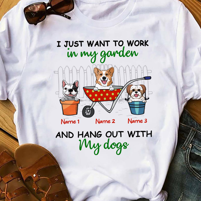 Personalized Hang Out With My Dog T Shirt MR122 67O53 1