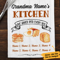 Personalized Grandma Kitchen Love Baked Towel DB121 30O57 thumb 1