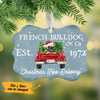 Personalized Dog Red Truck Christmas Tree MDF Benelux Ornament NB104 87O53 1