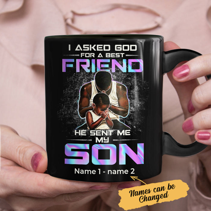 Personalized BWA Dad And Son Friend Mug AG112 65O34 1
