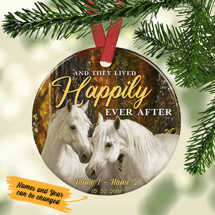 Personalized Horse Couple  Ornament SB142 85O36 1